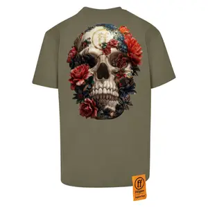 Oversized T-shirt Forgotten Faces Overgrown Skull image-3