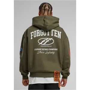 Oversized hooded sweatshirt Forgotten Faces Courage Defines image-2