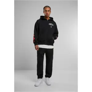 Oversized hooded sweatshirt Forgotten Faces Overgrown Skull image-4
