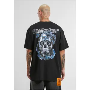 Oversized T-shirt Forgotten Faces Overgrown Chrome Skull image-4