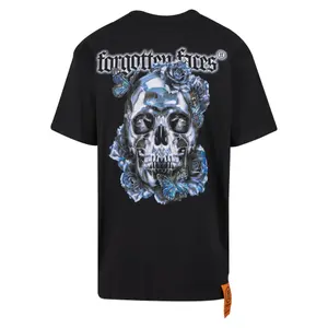 Oversized T-shirt Forgotten Faces Overgrown Chrome Skull image-3