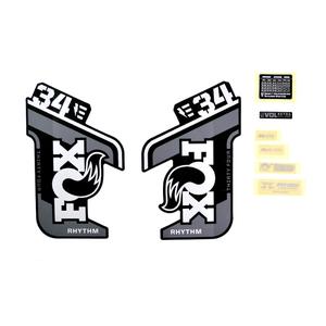 Kit di decalcomanie Fox 2021, 34, E-Bike+, Rhythm, Logo, Fork image-0