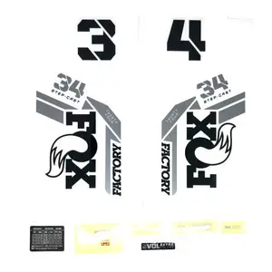 Kit di decalcomanie Fox 2022, 34 SC, F-S, Logo, Fork image-0