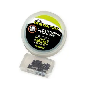 Stalen vlechten Fox Rage Predator Wire Crimp 65lb (x20) image-0