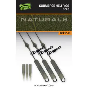 carp swivel Fox Submerged Heli Rigs (x3)