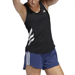 Camiseta de tirantes para mujer adidas Own the Run 3-Stripes PB image-1