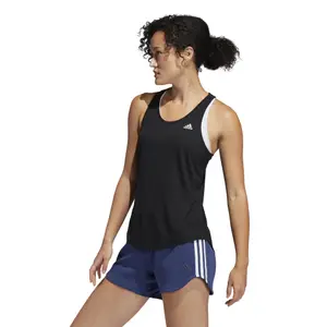 Camiseta de tirantes para mujer adidas Own the Run 3-Stripes PB image-4