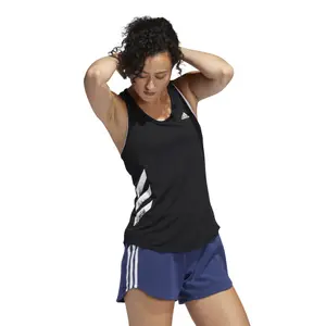 Camiseta de tirantes para mujer adidas Own the Run 3-Stripes PB image-2