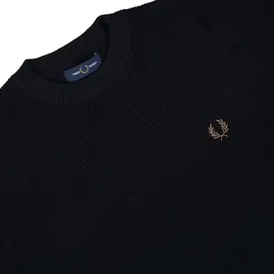 Pull en maille gaufrée Fred Perry Jumper image-2