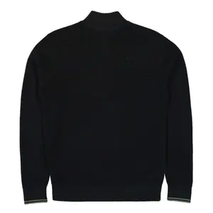 Pull 1/2 zip Fred Perry Waffle Stitch image-2