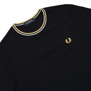 T-shirt with double piping Fred Perry image-5