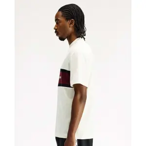 T-shirt κεντητό πάνελ Fred Perry image-3