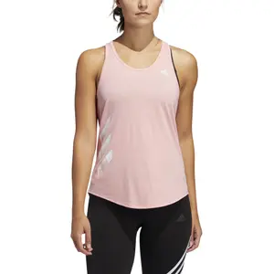 Camiseta de tirantes para mujer adidas Own the Run 3-Stripes PB image-1