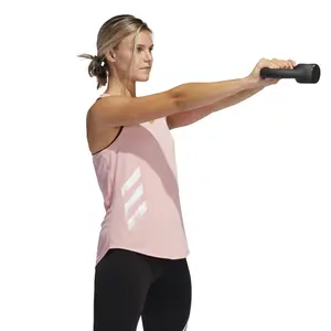 Camiseta de tirantes para mujer adidas Own the Run 3-Stripes PB image-3