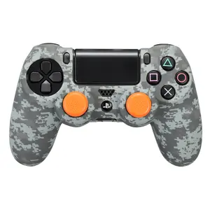 Silicone protective cover + digital black camo grips for controller FR-TEC PS4 image-0
