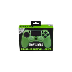 Silicone protective case with glow-in-the-dark grips for controller FR-TEC PS4 image-1