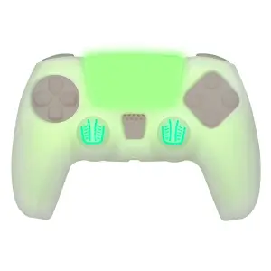 Silicone dæksel + grips der lyser i mørket til controller FR-TEC PS5 image-1