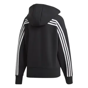 Huvtröja för kvinnor adidas 3-Stripes Doubleknit Full-Zip Scuba image-1