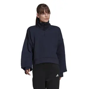 Damen-Sweatshirt adidas Aeroeady Logo Jacquard Half-Zip image-1