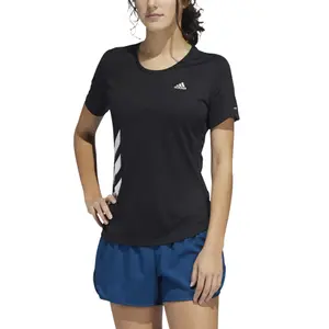 Camiseta de mujer adidas Run It 3-Stripes Fast image-1