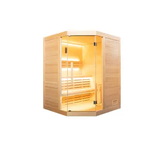 Traditional Sense 3-Person Corner Sauna France Sauna image-1