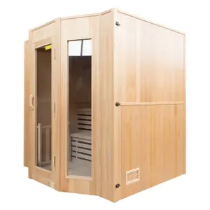 Traditional Steam Sauna for 4 People France Sauna Zen image-1