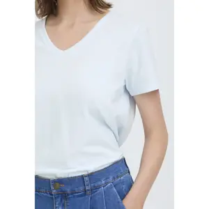 Women's V-neck T-shirt fransa Zashoulder 1 image-6