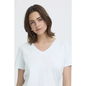 Women's V-neck T-shirt fransa Zashoulder 1 image-5