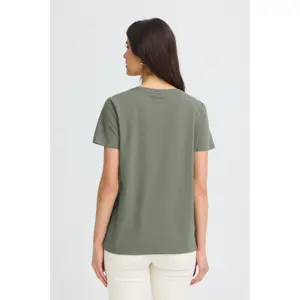 Women's V-neck T-shirt fransa Zashoulder 1 image-5