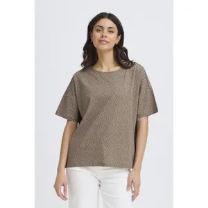 T-shirt de mulher fransa Siva 7 image-1