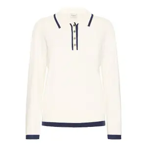 Polo-Shirt Damen fransa Contrast image-0