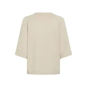 Salta de pescoço redondo de mulher fransa Rosel 1 image-1