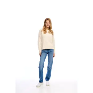 Pullover mit Rundhalsausschnitt Damen fransa Nanni 1 image-1