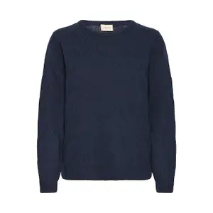 Pullover mit Rundhalsausschnitt Damen fransa Nanni 1 image-0