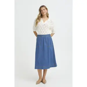 Denim skirt for women fransa Chicago 2 image-2
