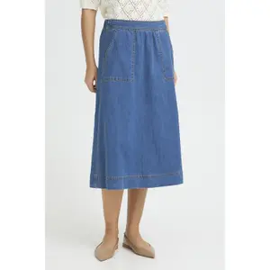 Denim skirt for women fransa Chicago 2 image-1