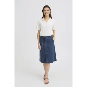 Denim skirt for women fransa Vocut 3 image-1