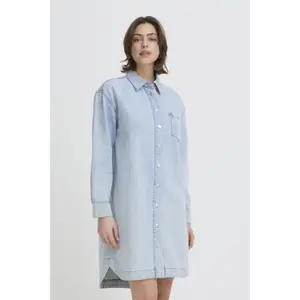 Women's long sleeve denim dress fransa Lise 1 image-2