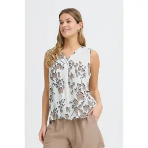 Sleeveless blouse for women fransa Heat 1 image-1