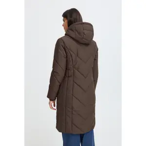 Women's long hooded down jacket fransa Maise 4 image-5