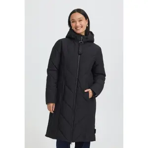 Women's long hooded down jacket fransa Maise 4 image-4