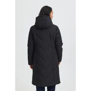 Women's long hooded down jacket fransa Maise 4 image-5