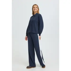 Women's long-sleeved polo shirt fransa Fraurora image-4