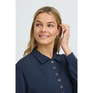 Women's long-sleeved polo shirt fransa Fraurora image-5