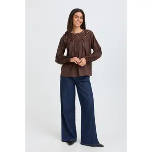 Long sleeve blouse for women fransa Lacita image-3