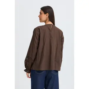Long sleeve blouse for women fransa Lacita image-4
