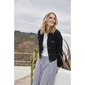 T-shirt decote V feminino fransa Hizamond image-5