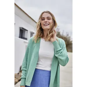 T-shirt decote V feminino fransa Hizamond image-6