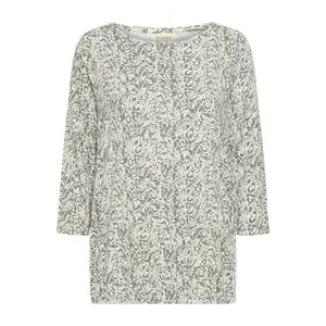 Blusa de manga comprida feminina fransa Fedot image-0