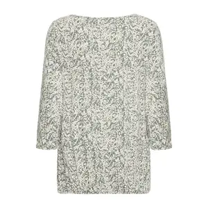 Blusa de manga comprida feminina fransa Fedot image-1